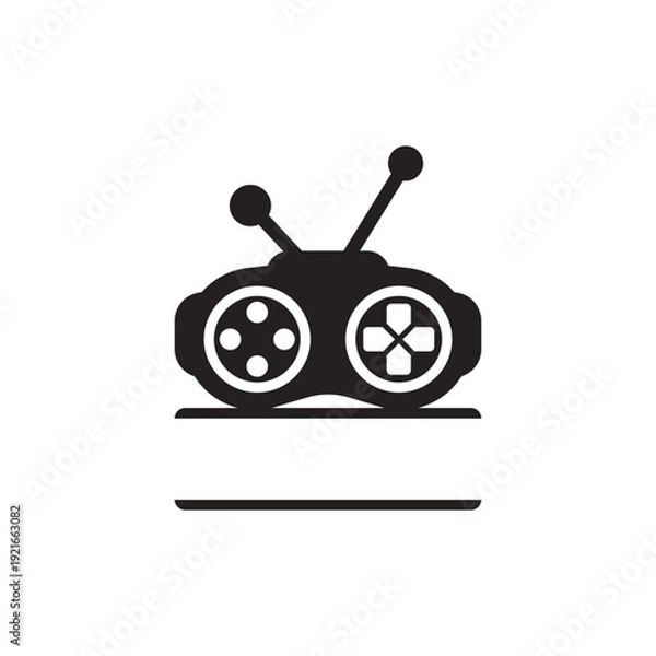 Obraz Modern robot symbol icon  vector illustration design