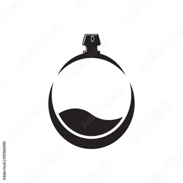 Obraz simple perfume logo design vector