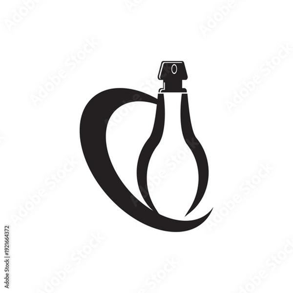 Obraz simple perfume logo design vector