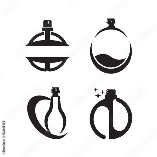 Obraz simple perfume logo design vector