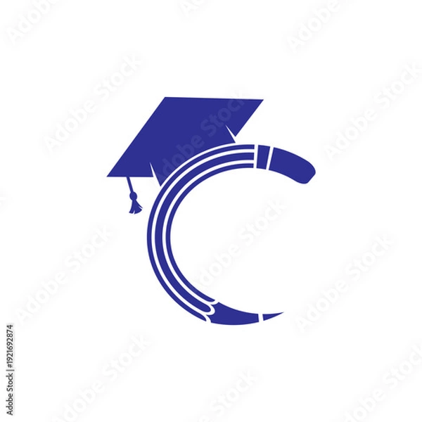 Obraz Education Logo Template Vector Illustration Design