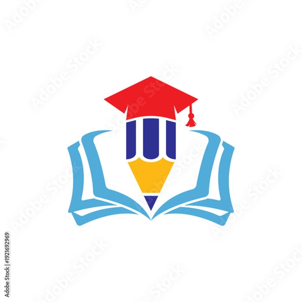 Obraz Education Logo Template Vector Illustration Design