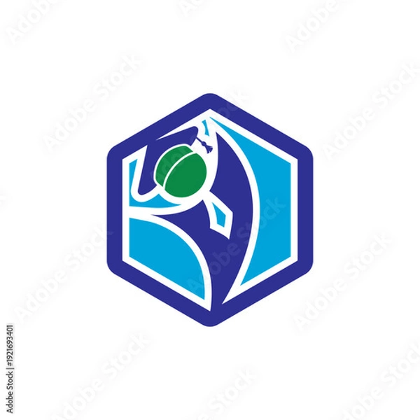 Obraz Education Logo Template Vector Illustration Design