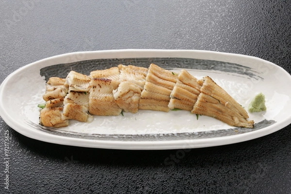 Obraz 焼き穴子　皿