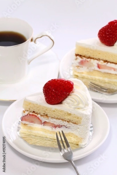 Fototapeta 苺ショートケーキ