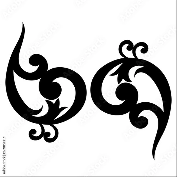 Obraz abstract floral ornament