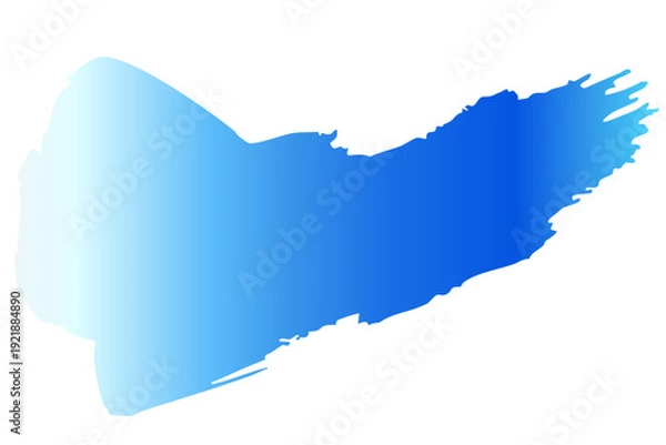 Obraz 和風の筆タッチで描いた青い波のベクター背景イラスト素材