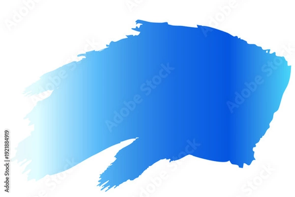 Obraz 和風の筆タッチで描いた青い波のベクター背景イラスト素材