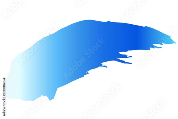 Obraz 和風の筆タッチで描いた青い波のベクター背景イラスト素材