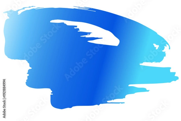 Obraz 和風の筆タッチで描いた青い波のベクター背景イラスト素材