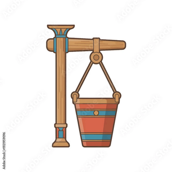 Obraz ancient Egyptian balance