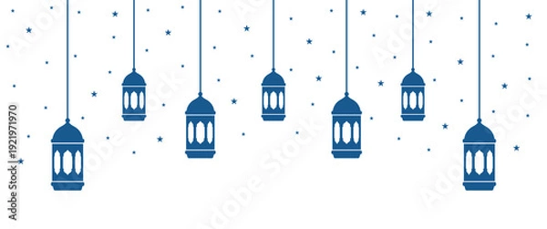 Obraz Vector Ramadhan Lantern On White Background