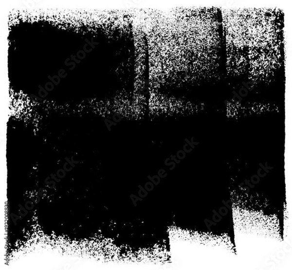 Obraz 手書きのブラシストローク、透明背景に描いたキリヌキ素材