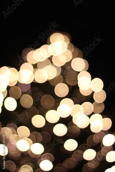 Fototapeta Weinachtslichter Bokeh