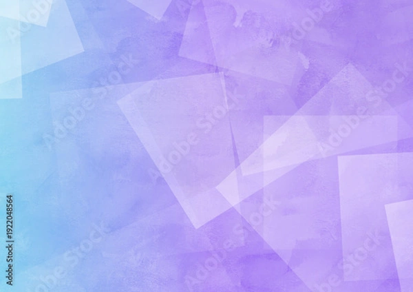 Obraz 抽象的な水彩グラデーション背景 ブルー 幾何学的な光の乱反射
