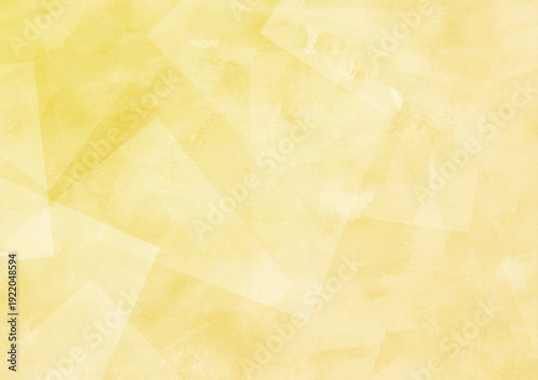 Obraz 抽象的な水彩グラデーション背景 イエロー 幾何学的な光の乱反射
