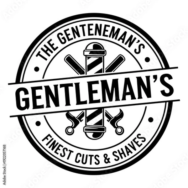 Obraz Gentleman Vector Logo Design 