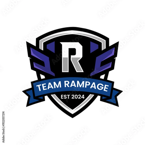 Obraz Team Rampage Vector Logo Design 