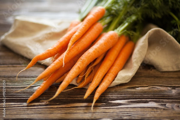 Obraz Świeża marchew organiczna