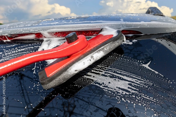 Obraz 手洗い洗車のイメージ