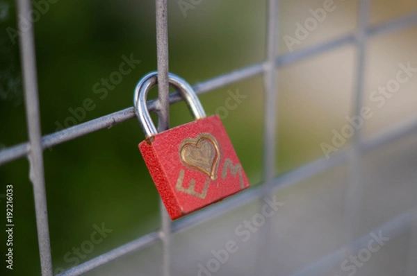 Obraz Rotes Schloss mit Herz