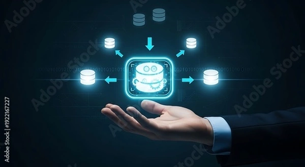 Obraz Data Integration and Centralized Database Management Concept