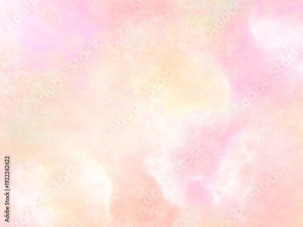 Obraz 光が綺麗な明るいピンクの水彩風背景イラスト