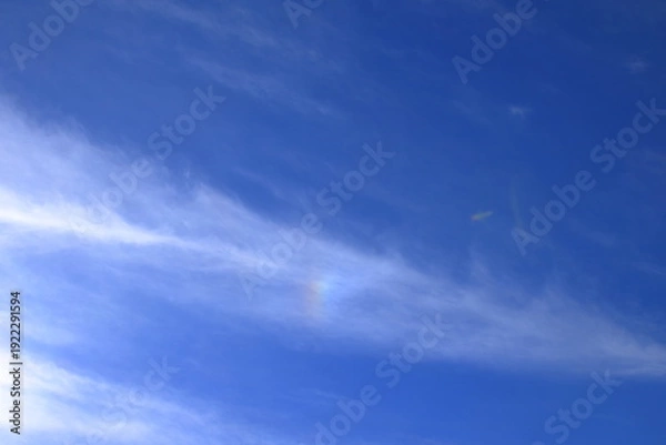 Obraz 日本の晩秋の青空に浮かぶ雲(横長)