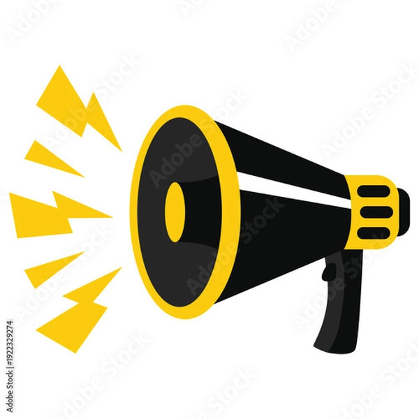 Obraz Vector megaphone loud announcement icon