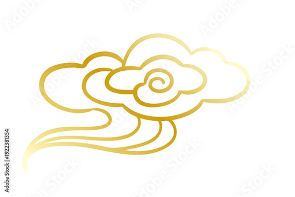 Obraz Traditional Chinese auspicious cloud pattern
