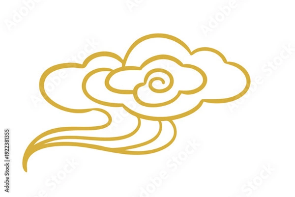 Obraz Traditional Chinese auspicious cloud pattern