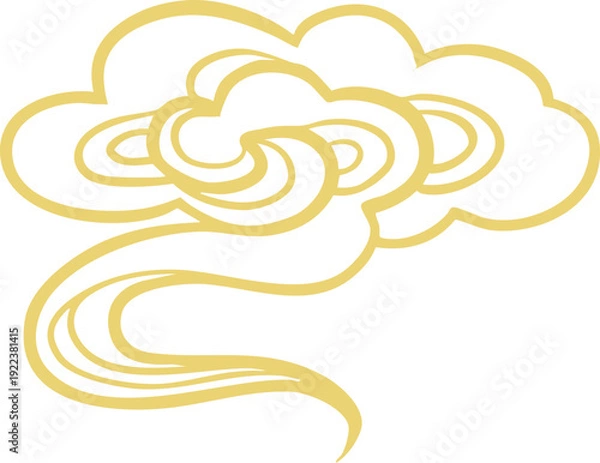 Obraz Traditional Chinese auspicious cloud pattern