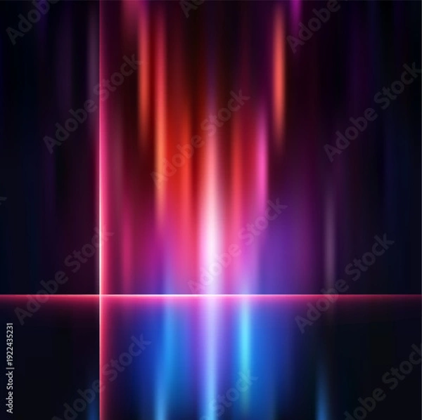 Obraz blue and pink lighting effect background