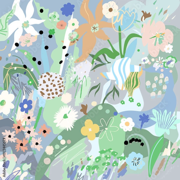 Obraz Floral creative art background