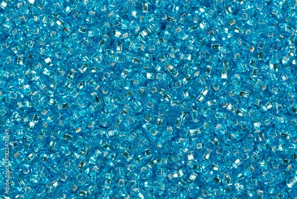 Obraz Blue seed beads.