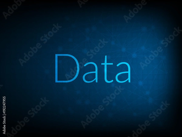Fototapeta Data abstract Technology Backgound