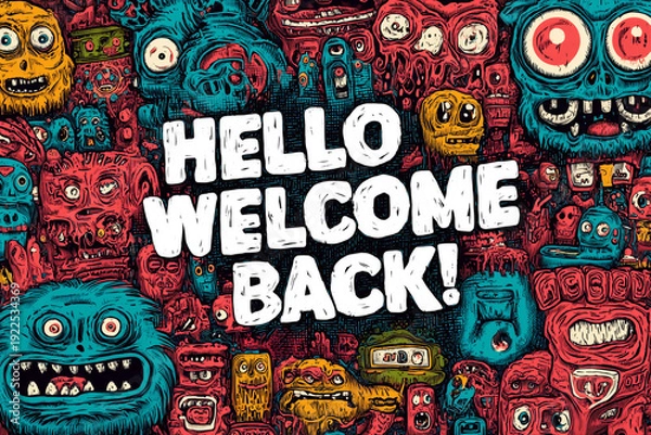 Fototapeta hello monsters