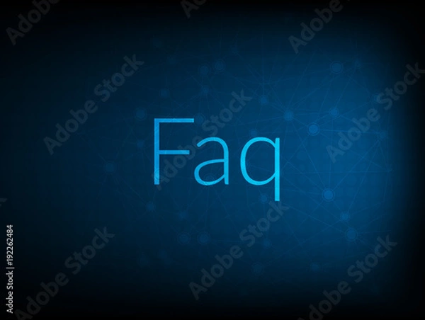 Fototapeta Faq abstract Technology Backgound