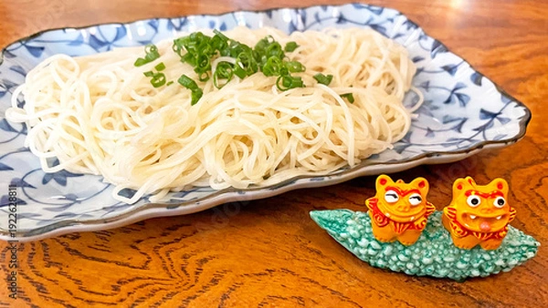 Fototapeta 沖縄の家庭料理・ソーメンチャンプルー