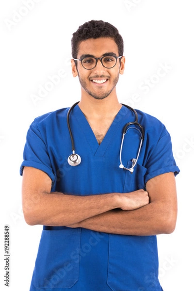 Obraz a smiling doctor