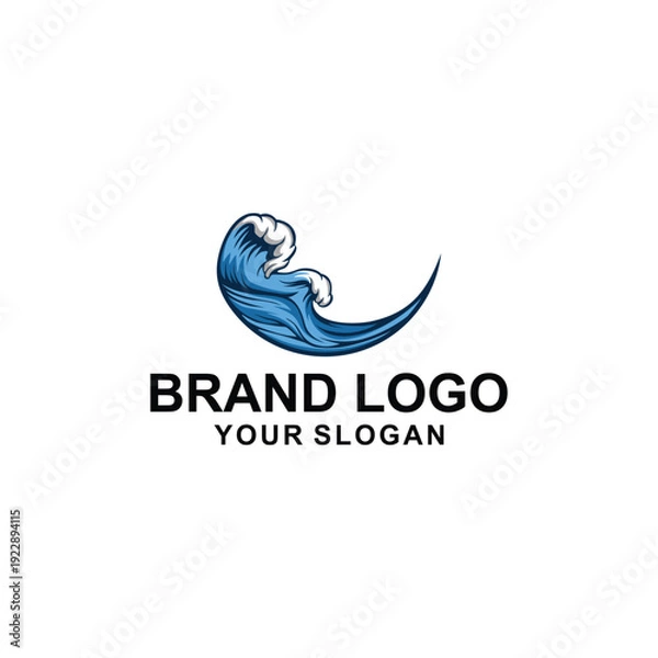 Obraz wave logo vector illustration