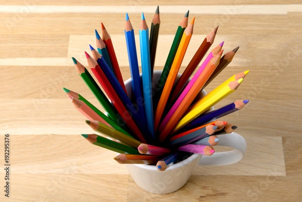 Obraz Crayons dans une tasse