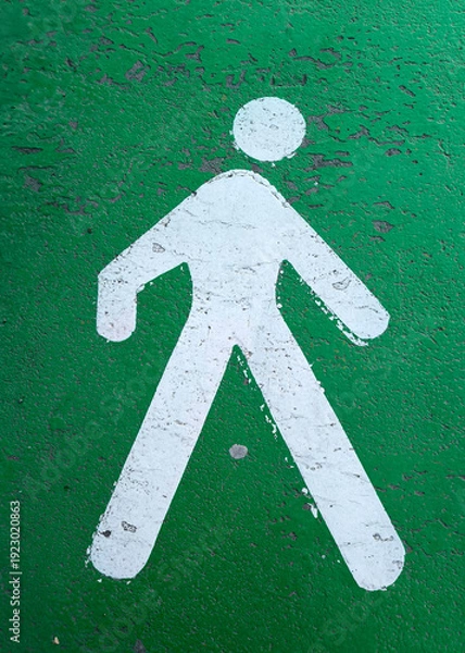 Obraz Minimalist Pedestrian Symbol