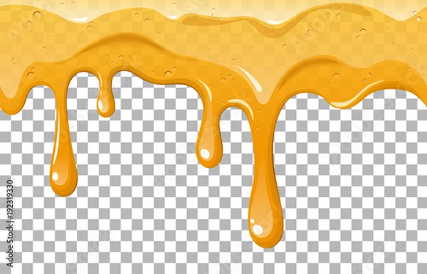 Obraz Dripping  honey vector illustration