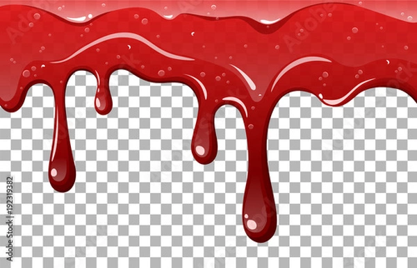 Obraz Dripping jam vector illustration