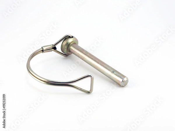 Fototapeta Metallic axis with stopper