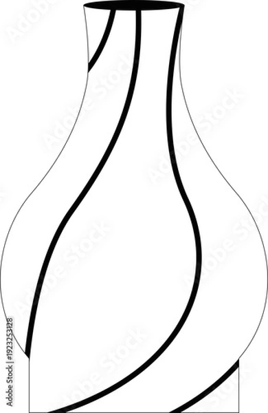 Obraz Minimalist Floral Vase Element Set