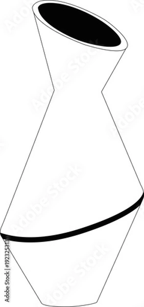 Obraz Minimalist Floral Vase Element Set