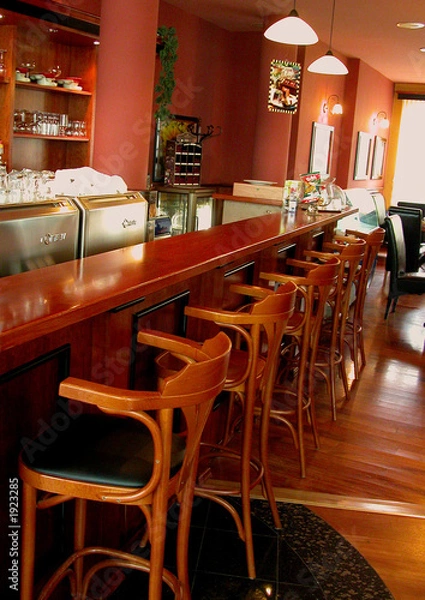 Fototapeta przy barze