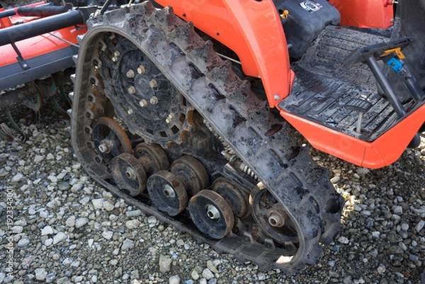 Obraz 農機具のキャタピラー